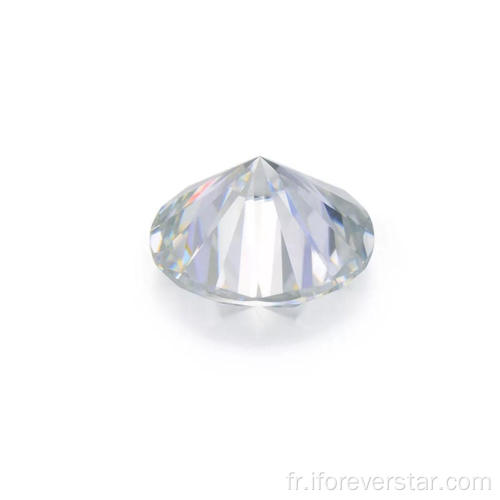 Diamant Moisanite à coupe brillante ronde
